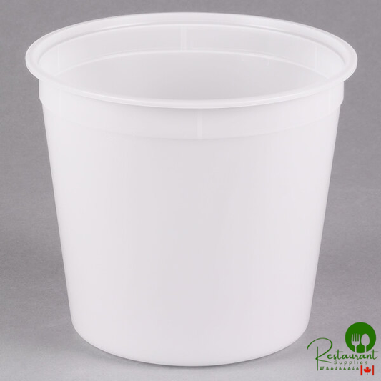 Placon 168 oz. Translucent Round Deli Container - 100/Case
