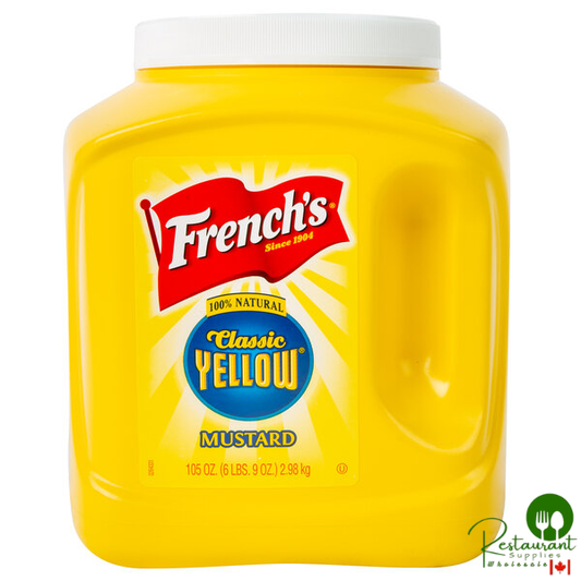 French's 105 oz. Classic Yellow Mustard Jug - 4/Case