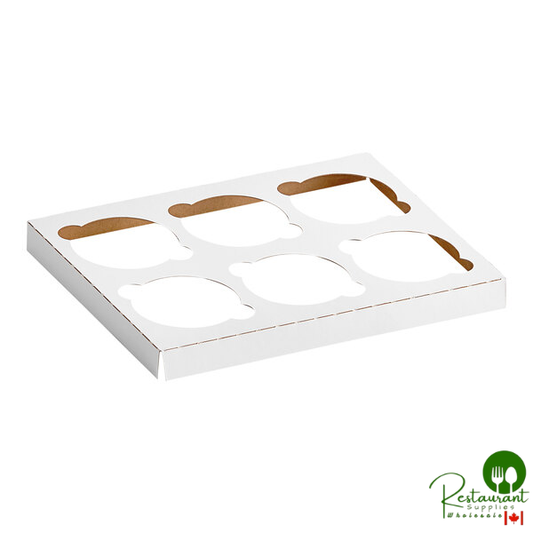 Champion Reversible Cupcake / Muffin Insert for 9" x 7" Bakery Box - Holds 6 Standard Cupcakes - 200/Case