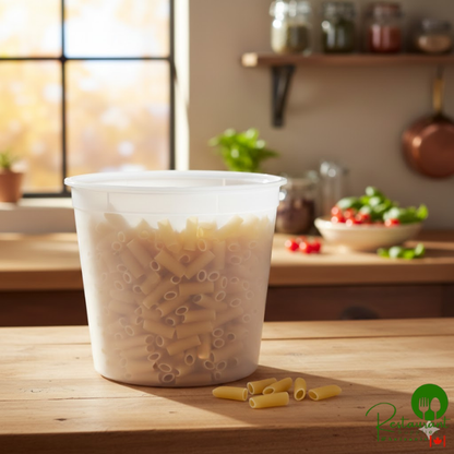 Placon 168 oz. Translucent Round Deli Container - 100/Case