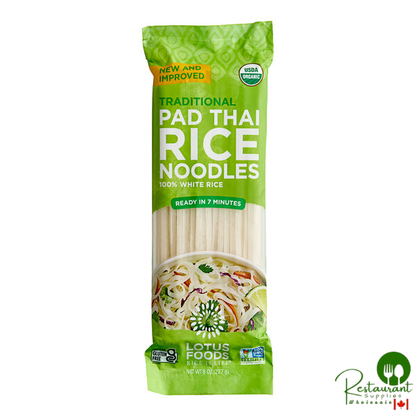 Lotus Foods Organic Traditional Pad Thai Rice Noodles 8 oz. - 8/Case
