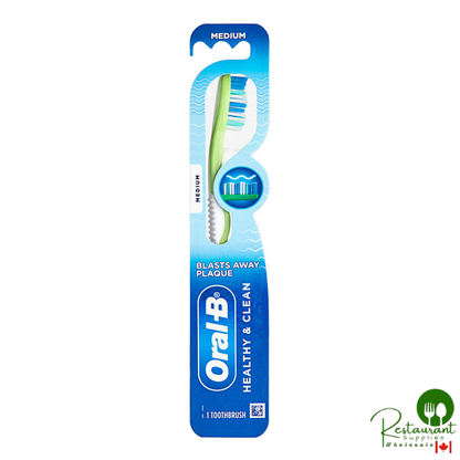 Oral-B Healthy & Clean Medium Soft Toothbrush 10316 - 72/Case