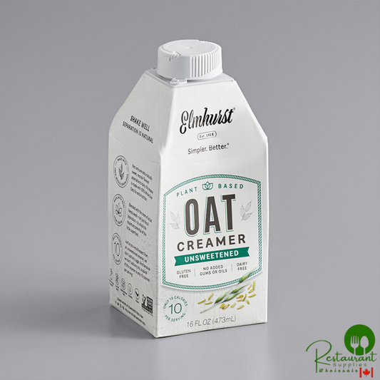 Elmhurst 16 fl. oz. Unsweetened Oat Creamer - 6/Case