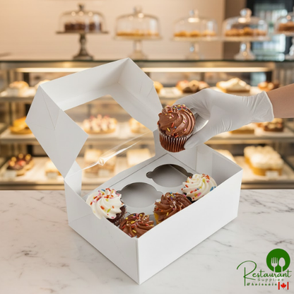 Champion Reversible Cupcake / Muffin Insert for 9" x 7" Bakery Box - Holds 6 Standard Cupcakes - 200/Case