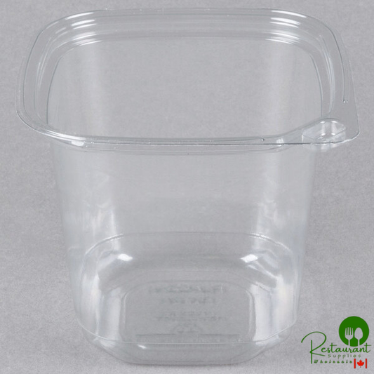 Placon 24 oz. Square Recycled PET Deli Container - 400/Case