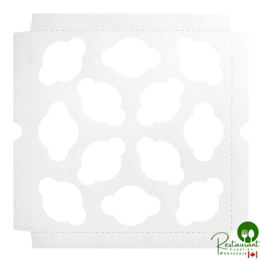 Champion Reversible Cupcake / Muffin Insert for 9" x 9" Bakery Box - Holds 12 Mini Cupcakes - 200/Case