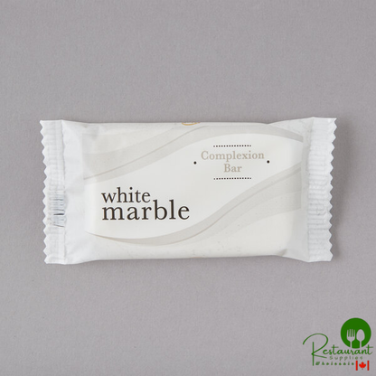 Dial DW06009-A White Marble Basics Complexion Soap 0.388 oz./0.75# - 1,000/Case