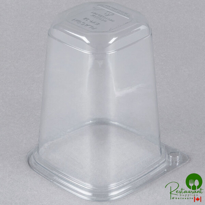 Placon 32 oz. Square Recycled PET Deli Container - 400/Case