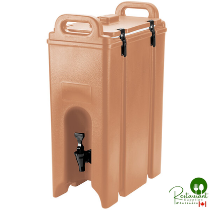 Cambro 500LCD157 Camtainer® 4.75 Gallon Coffee Beige Insulated Beverage Dispenser