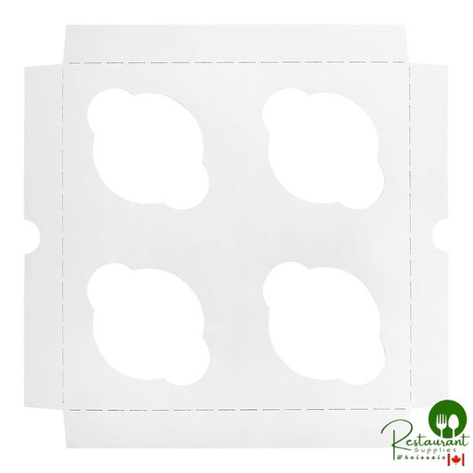 Champion Reversible Cupcake / Muffin Insert for 8" x 8" Bakery Box - Holds 4 Standard Cupcakes - 200/Case