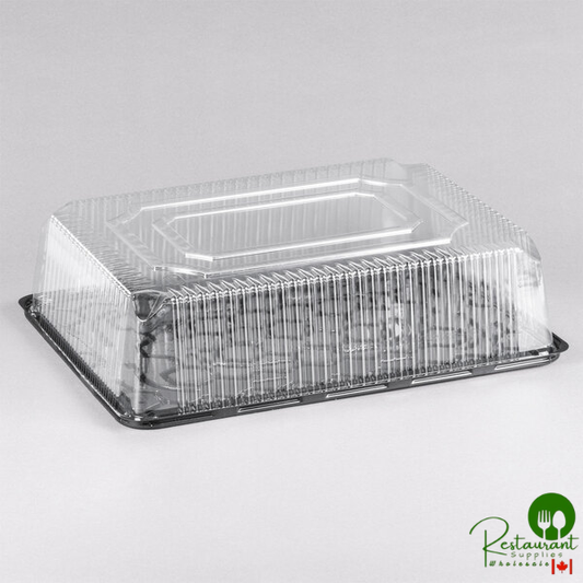 D&W Fine Pack G95-1 1/2 Size 2-3 Layer Sheet Cake Display Container with Clear Lid - 33/Case