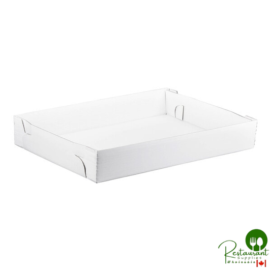25 7/8" x 18 1/16" x 4" White Full Sheet Corrugated Cake / Bakery Box Bottom By Prime- 25/Bundle