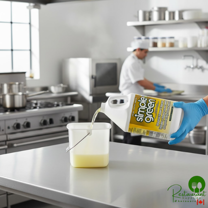 Simple Green 3010200614010 1 Gallon Lemon Scent Concentrated Industrial Cleaner and Degreaser - 6/Case