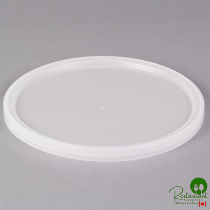 Placon 8 1/4" Microwavable Translucent Round Squat Deli Container Lid - 100/Case
