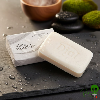 Dial DW00197 White Marble Deodorant Soap 2.29 oz. - 200/Case