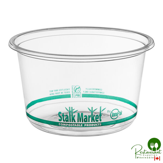 Stalk Market PLA-DR16-A Round Clear PLA Deli Container 16 oz. - 600/Case