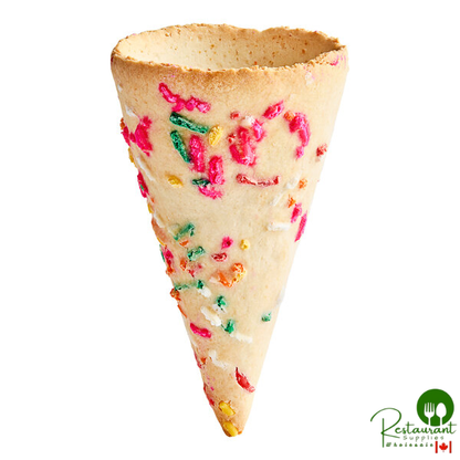 The Cone Guys Sprinkle Cookie Ice Cream Cone - 120/Case