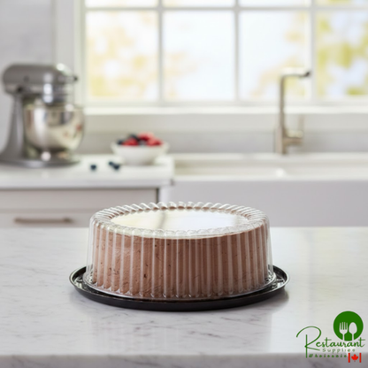 D&W Fine Pack G20-1 7" 1-2 Layer Cake Display Container with Clear Dome Lid - 180/Case