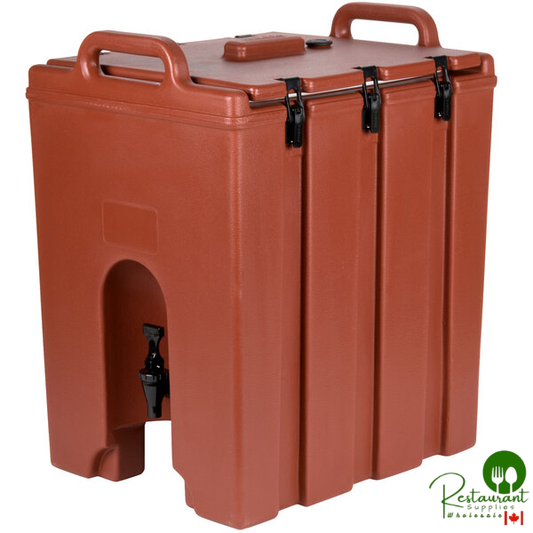 Cambro 1000LCD402 Camtainer® 11.75 Gallon Brick Red Insulated Beverage Dispenser