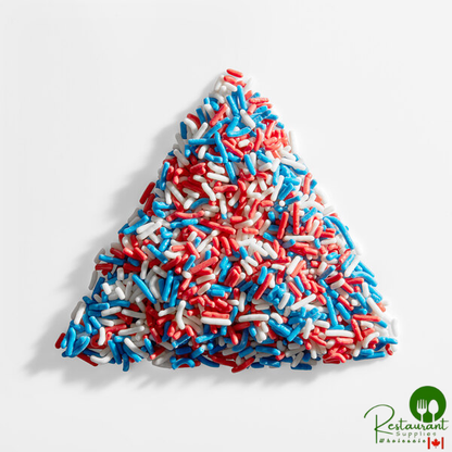 Adourne Red, White, and Blue Sprinkles 10 lb.