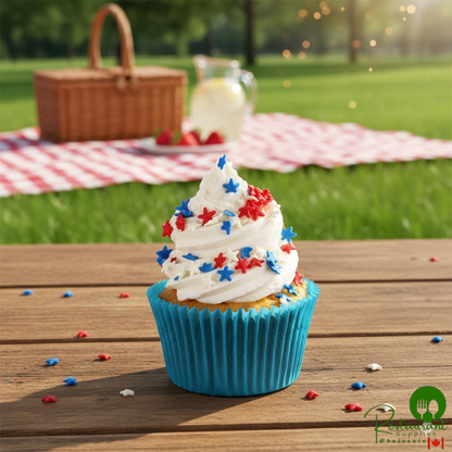 Mavalerio Patriotic Red, White, and Blue Star Sprinkles 10 lb.