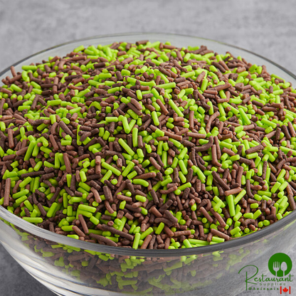 Dutch Treat Chocolate Mint Sprinkles Candy Ice Cream Topping 10 lb.