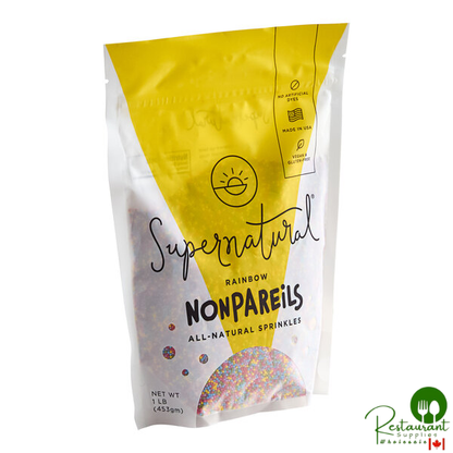 Supernatural All-Natural Rainbow Nonpareils 1 lb. - 6/Case