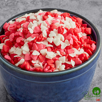 Mavalerio Multicolored Heart Sprinkles 10 lb.