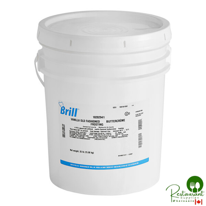 Brill Vanilla Old Fashioned Buttercreme Frosting 35 lb.