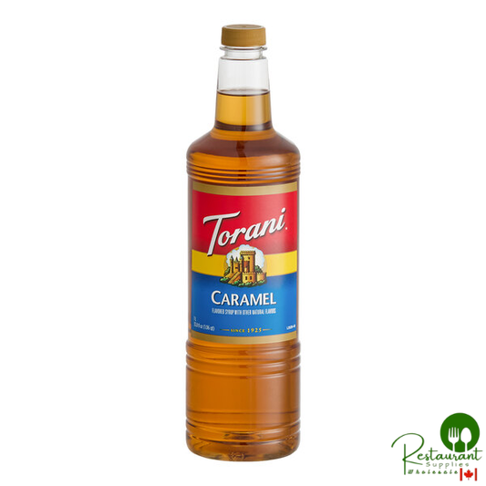 Torani Vanilla Bean Flavoring Syrup Plastic Bottle 1 Liter - 6/Case