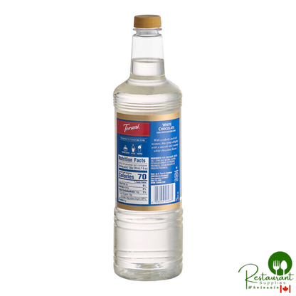 Torani White Chocolate Flavoring Syrup Plastic Bottle 1 Liter - 6/Case