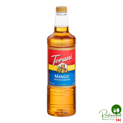 Torani Mango Flavoring / Fruit Syrup Plastic Bottle 1 Liter - 6/Case