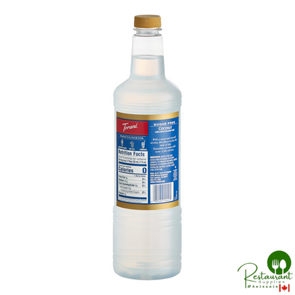 Torani Sugar-Free Coconut Flavoring Syrup Plastic Bottle 1 Liter - 6/Case