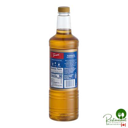 Torani Pumpkin Pie Flavoring Syrup Plastic Bottle 1 Liter - 6/Case