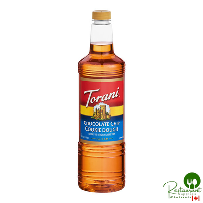 Torani Chocolate Chip Cookie Dough Flavoring Syrup Plastic Bottle 1 Liter - 6/Case