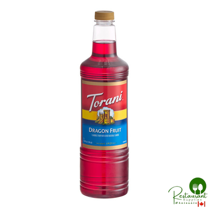 Torani Dragon Fruit Flavoring / Fruit Syrup Plastic Bottle 1 Liter - 6/Case