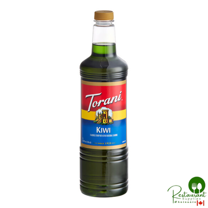 Torani Kiwi Flavoring / Fruit Syrup Plastic Bottle 1 Liter - 6/Case