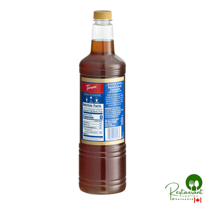 Torani Sugar-Free Brown Sugar Cinnamon Flavoring Syrup Plastic Bottle 1 Liter - 6/Case