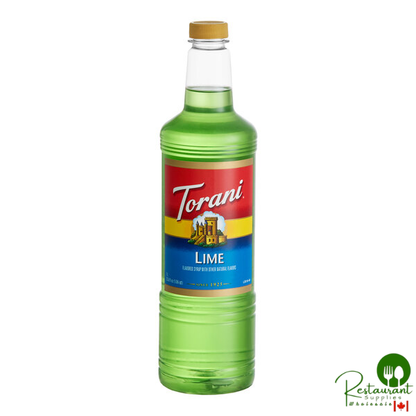 Torani Lime Flavoring / Fruit Syrup Plastic Bottle 1 Liter - 6/Case