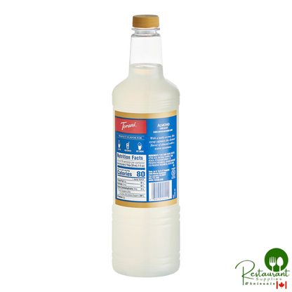 Torani Almond (Orgeat) Flavoring Syrup Plastic Bottle 1 Liter - 6/Case