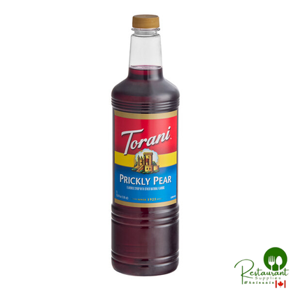 Torani Prickly Pear Flavoring / Fruit Syrup Plastic Bottle 1 Liter - 6/Case