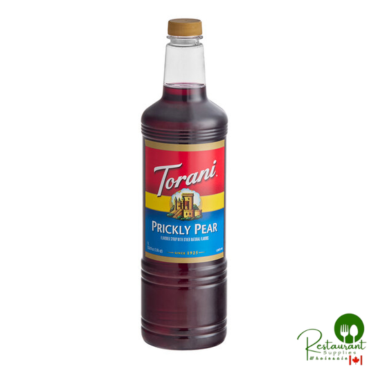 Torani Prickly Pear Flavoring / Fruit Syrup Plastic Bottle 1 Liter - 6/Case