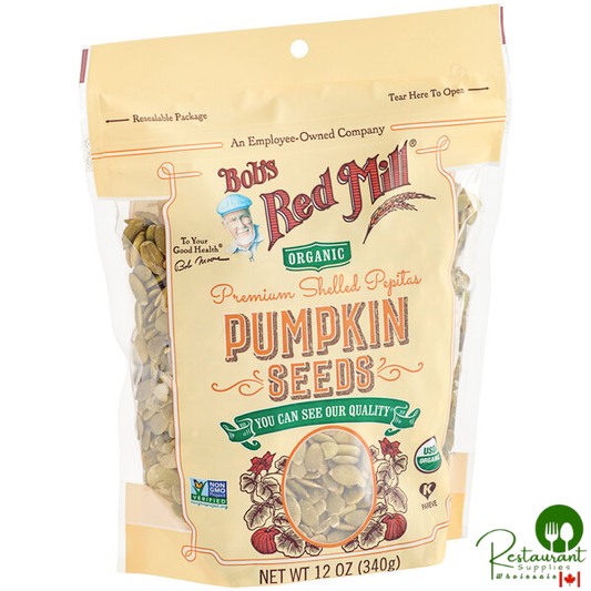 Bob's Red Mill Raw Organic Pumpkin Seeds 12 oz. - 4/Case
