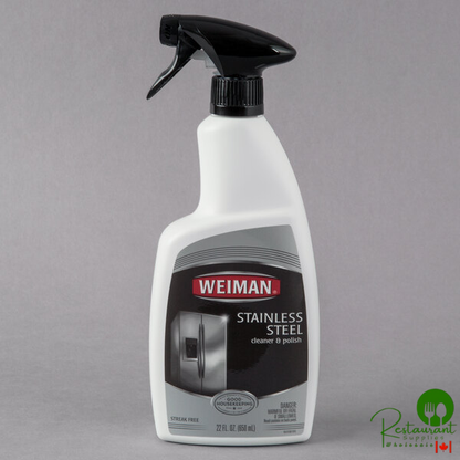 Weiman W108 22 oz. Trigger Spray Stainless Steel Cleaner & Polish - 6/Case