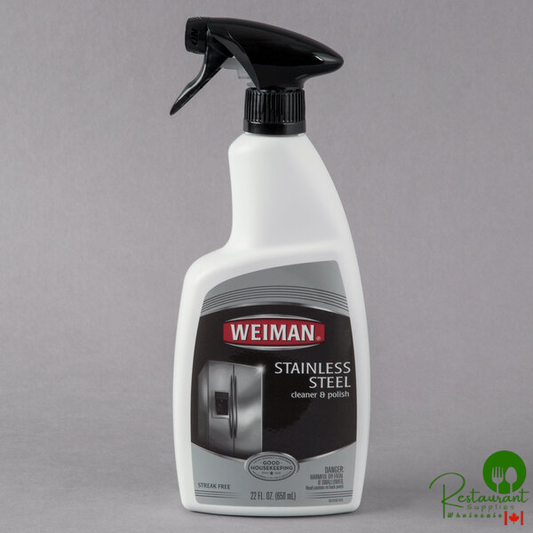 Weiman W108 22 oz. Trigger Spray Stainless Steel Cleaner & Polish - 6/Case