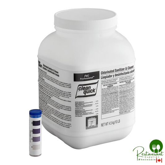 Clean Quick 02580 Chlorinated Sanitizer and Cleaner Powder 10 lb. - 3/Case