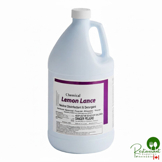 Prime 1 Gallon / 128 oz. Lemon Lance Lemon Concentrated Disinfectant & Detergent Cleaner - 4/Case