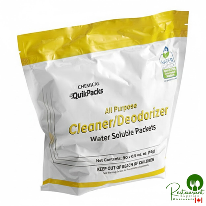 Prime QuikPacks 0.5 oz. Concentrated All Purpose Cleaner/Deodorizer Packs 90 Count Bag - 2/Case