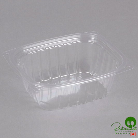 Dart C12DER ClearPac 12 oz. Clear Rectangular Plastic Container - 1,008/Case