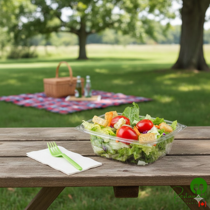 Dart C12DER ClearPac 12 oz. Clear Rectangular Plastic Container - 1,008/Case